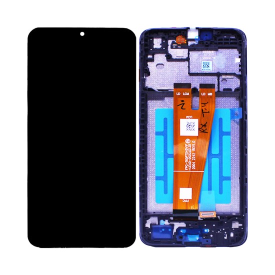 Touch+Display+Frame Samsung Galaxy A04 2022/A045 Service Pack Preto